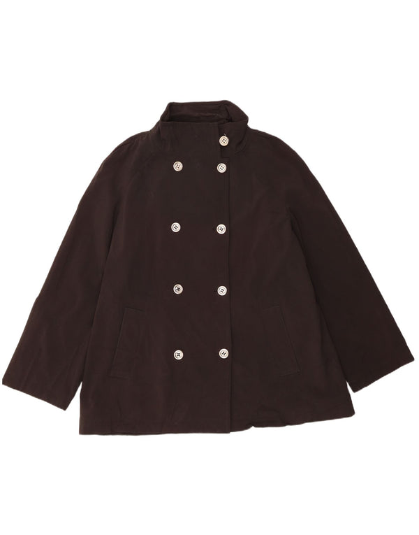 Calvin Klein Ženski graškasti kaput UK 18 XL crni poliester