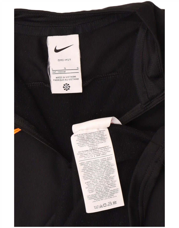 NIKE Boys Dri Fit Pullover Trenirka Top 12-13 Years Large Black