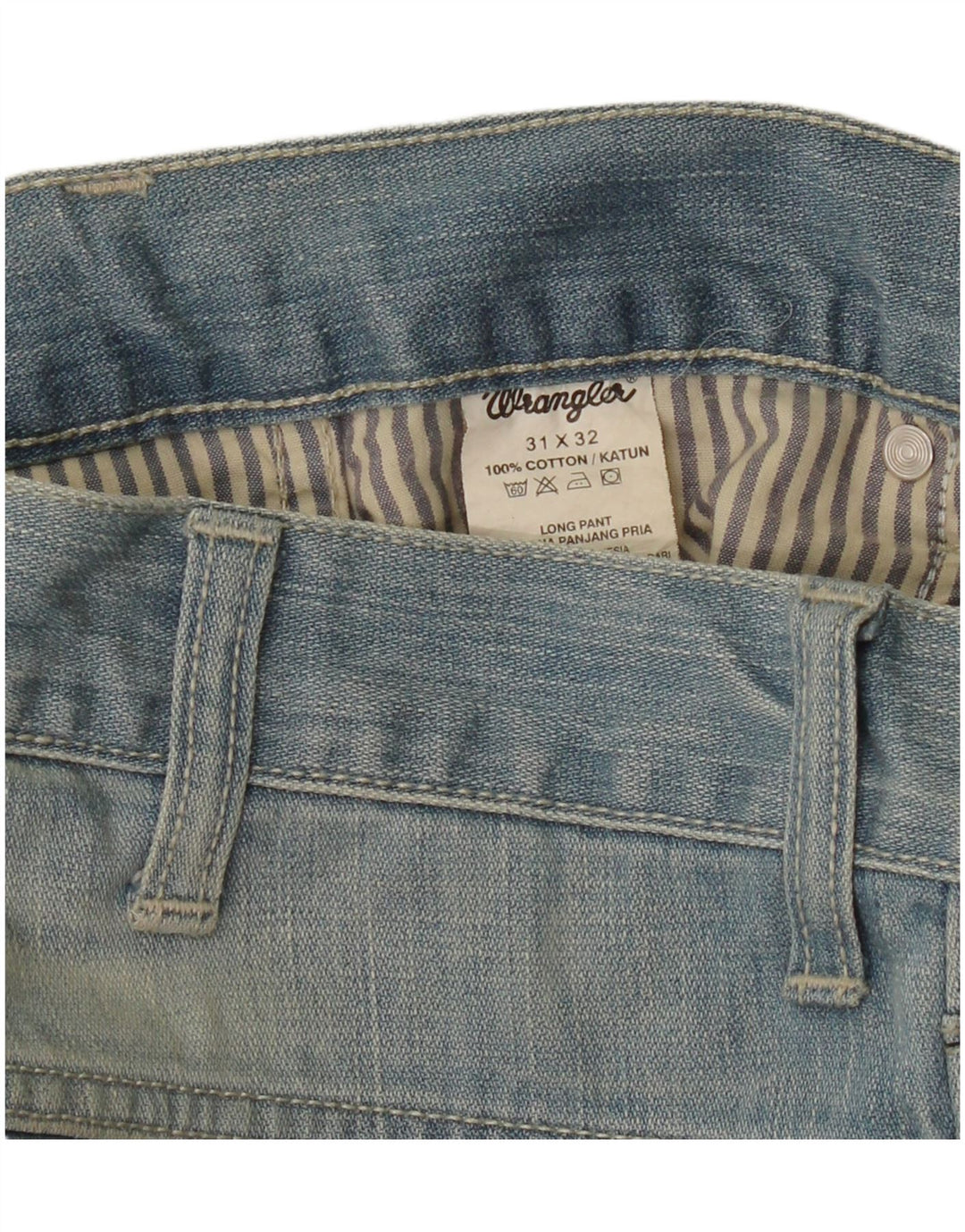 Wrangler ženske ravne traperice W31 L32 plavi pamuk