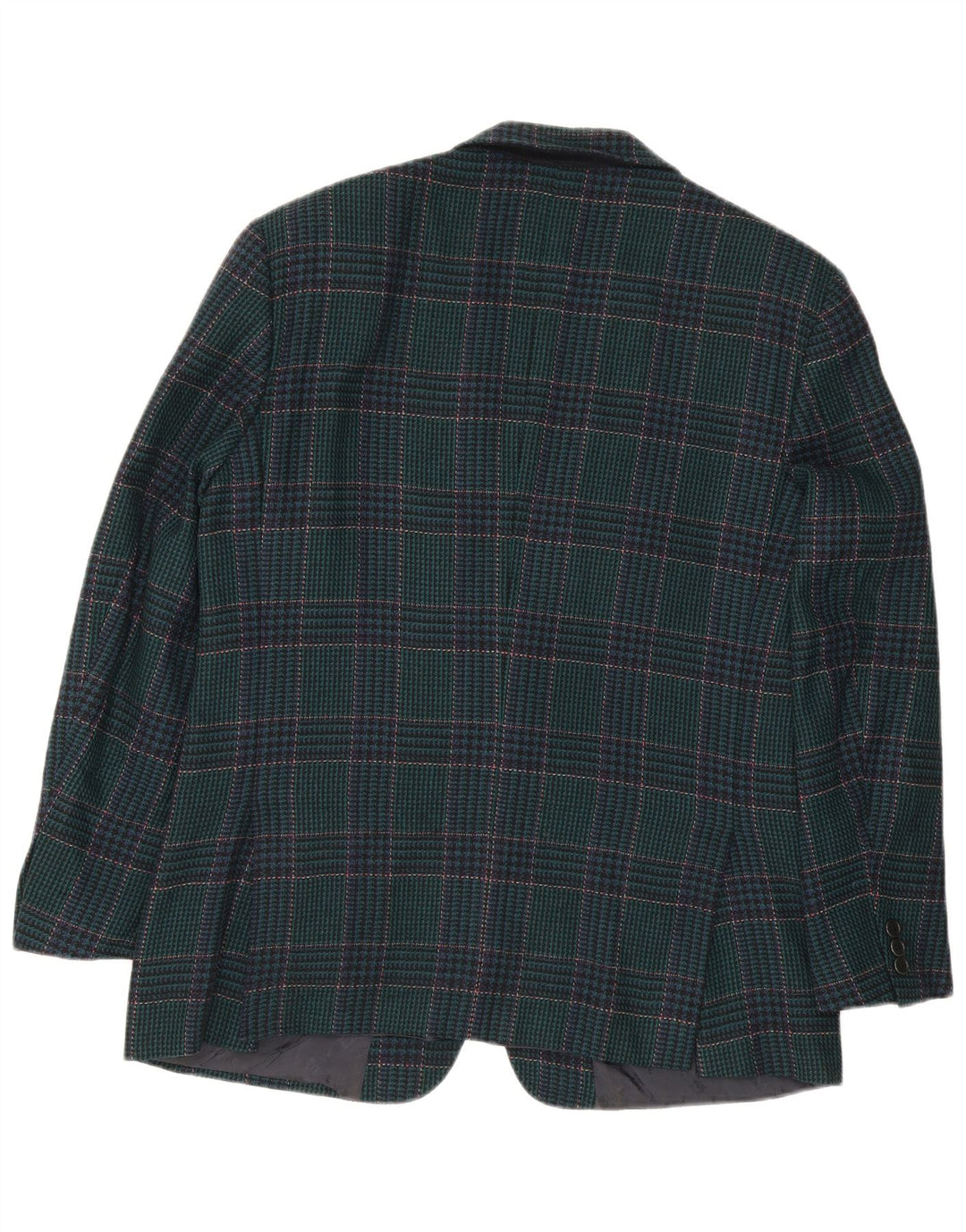 Vintage muška jakna sa 2 gumba IT 52 XL mornarsko plava houndstooth