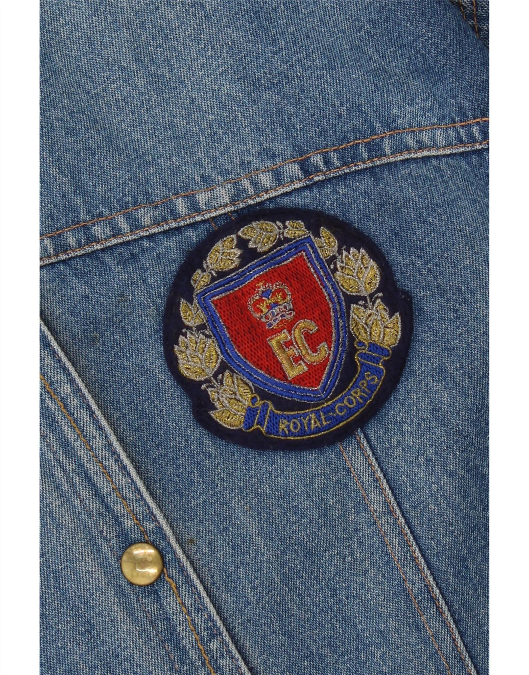 Vintage ženska traper jakna UK 14 srednje plava