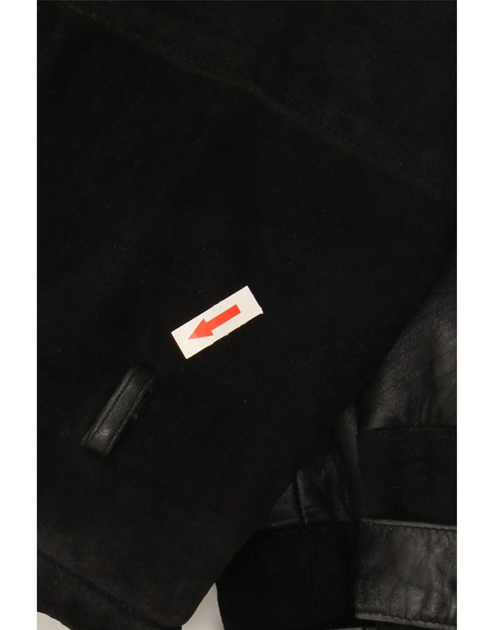 VINTAGE ženska jakna od brušene kože IT 48 XL crna