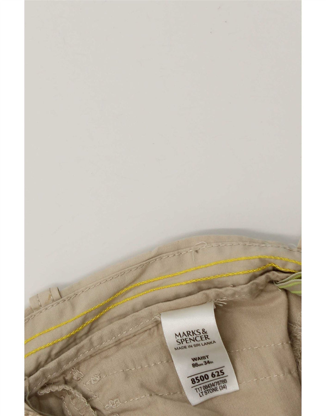 Marks & Spencer muške kargo bermude kratke hlače W34 velike, bež pamuk