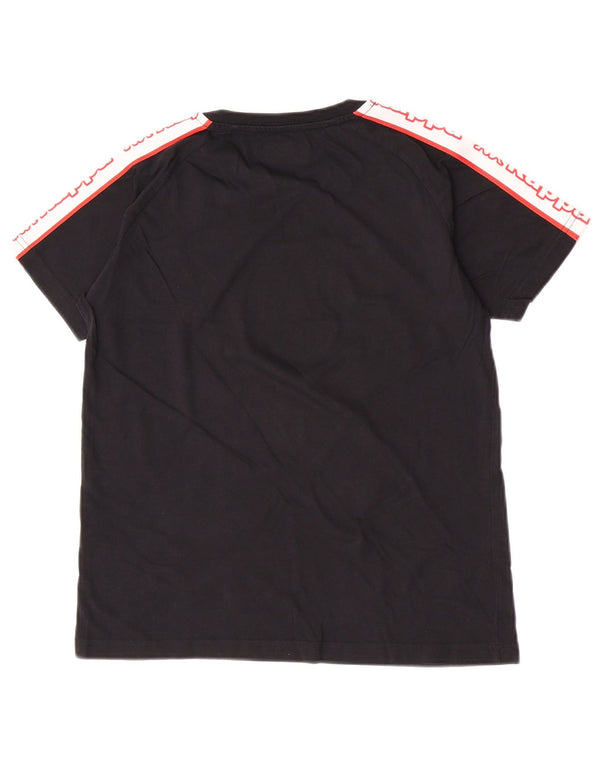 Kappa Ženska majica kratkih rukava s grafičkim motivima UK 14 Veliki crni pamuk u blokovima boja