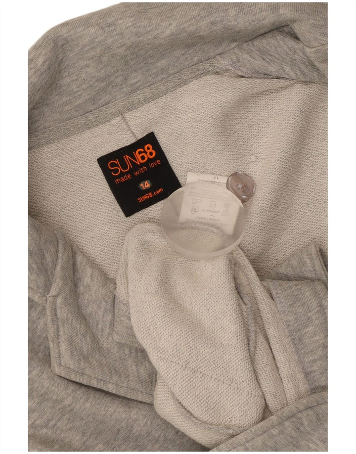 Sun68 Ženska jakna sa 2 gumba UK 14 Srednje sivi pamuk