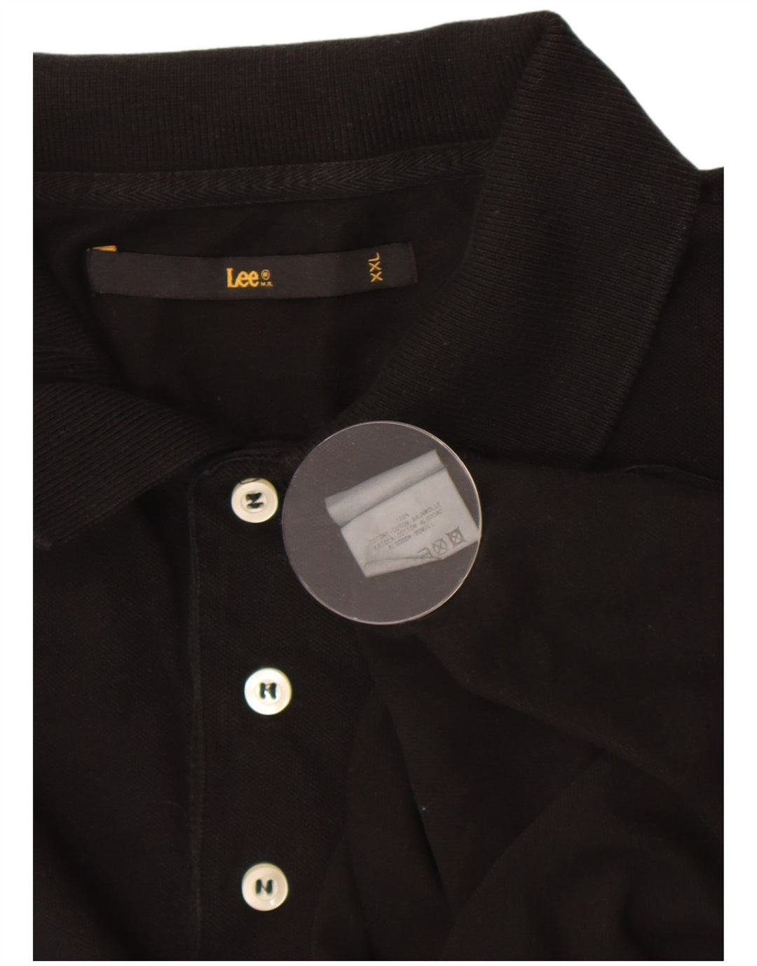 Lee muška polo majica 2XL crni pamuk