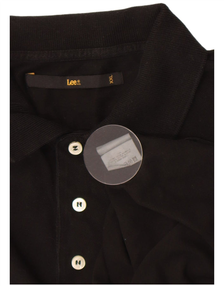 Lee muška polo majica 2XL crni pamuk