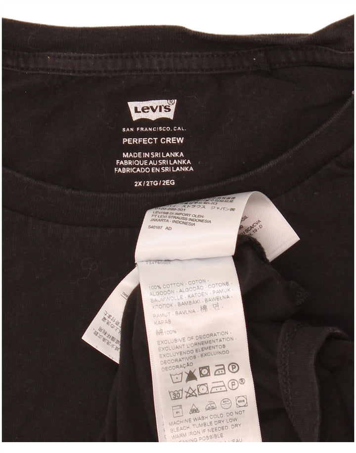 Levi's muška majica kratkih rukava 2XL crni pamuk