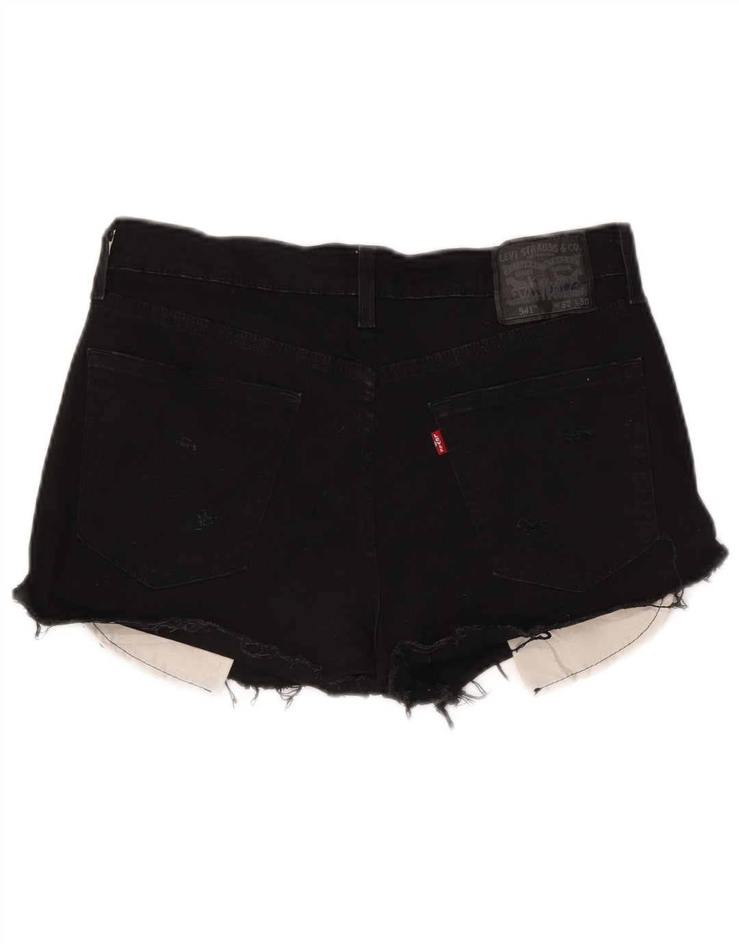 Levi's ženske 541 traper kratke hlače W32 veliki crni pamuk