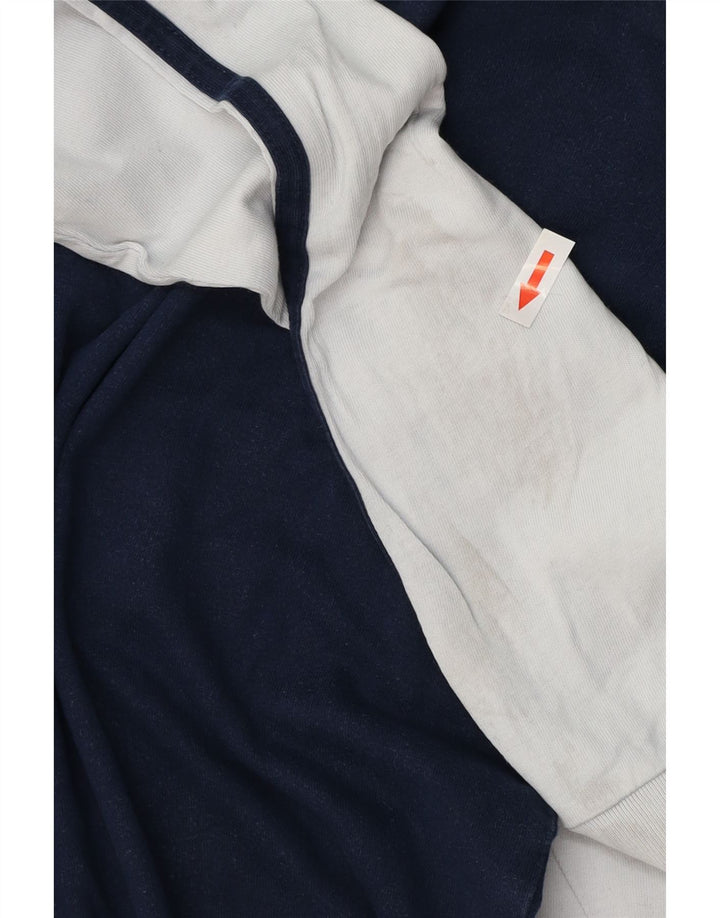 ADIDAS muška majica dugih rukava s grafikama, veliki pamuk tamnoplave boje