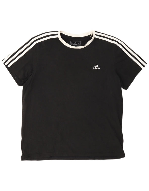 Adidas ženska majica kratkih rukava UK 16/18 veliki crni pamuk
