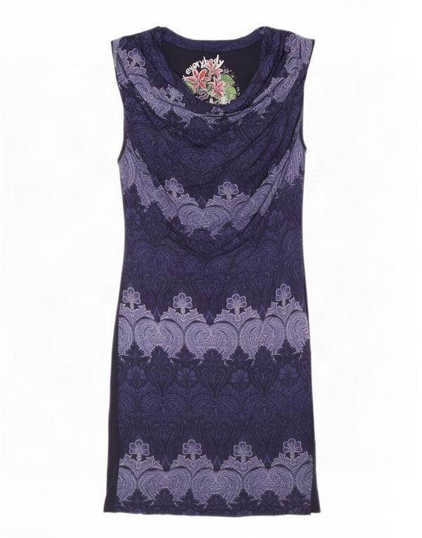 Desigual ženska plašt haljina UK 18 XL tamnoplava paisley boja