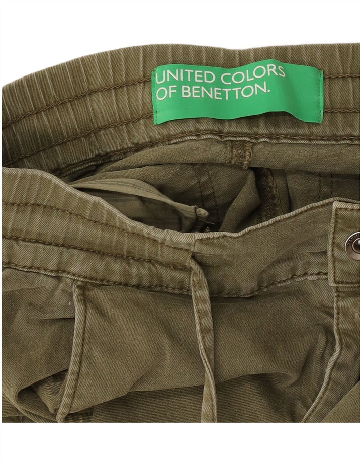 Benetton ženske Joggers Cargo Hlače W30 L25 Kaki