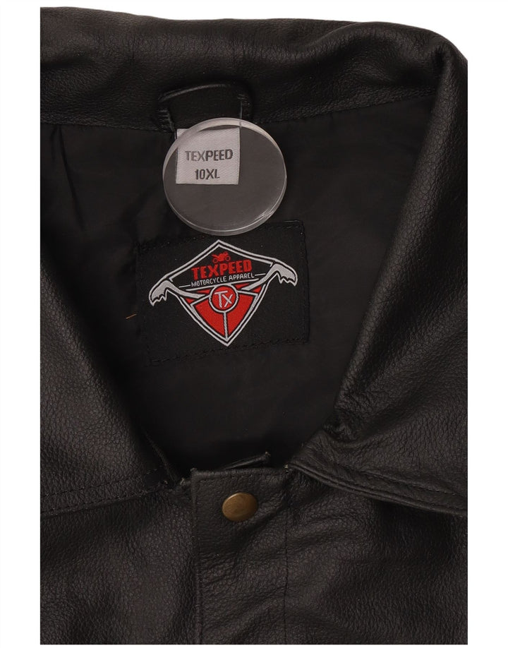 Texpeed muška motociklistička kožna jakna 10XL crna
