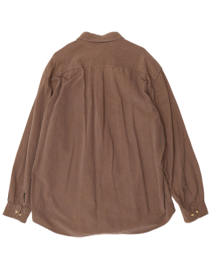 Dockers muška košulja XL smeđi karirani pamuk