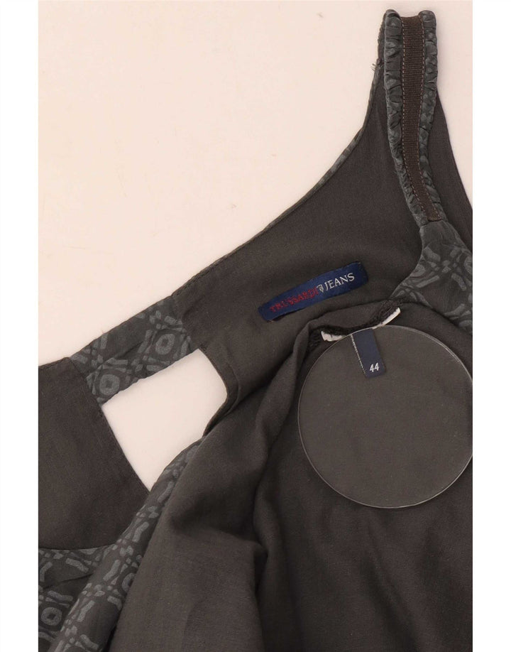 Trussardi Jeans ženski sarafan IT 44 srednje sive geometrijske boje