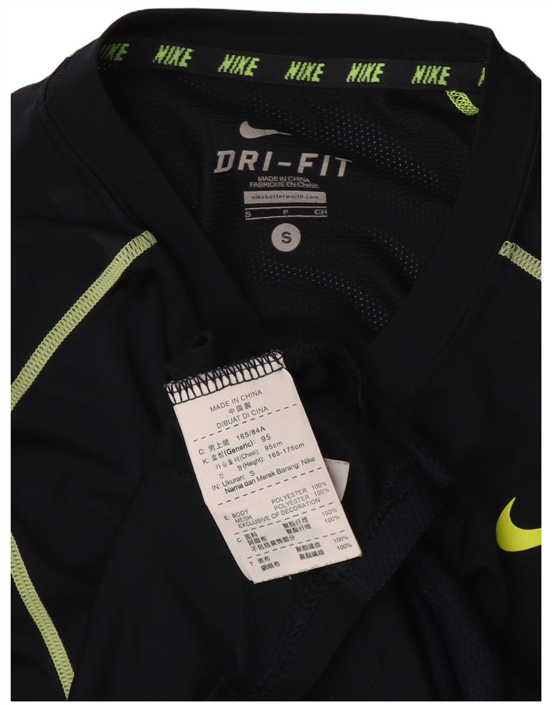 Nike Dri Fit majica kratkih rukava, mali mornarsko plavi poliester