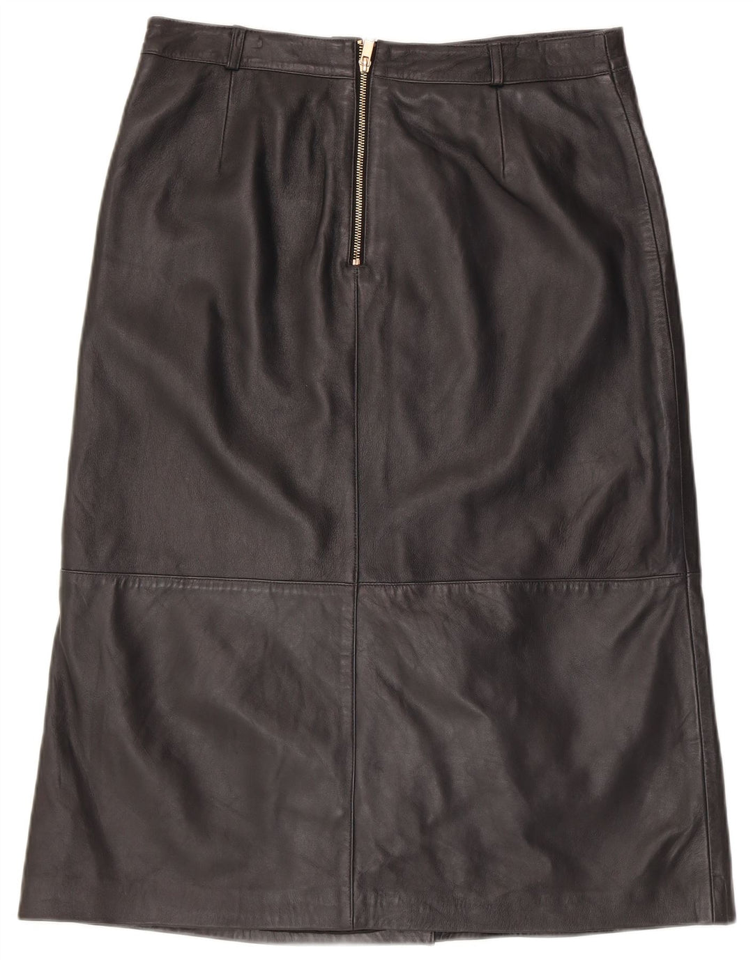 MINT VELVET ženska kožna suknja UK 14 velika W34 crna koža