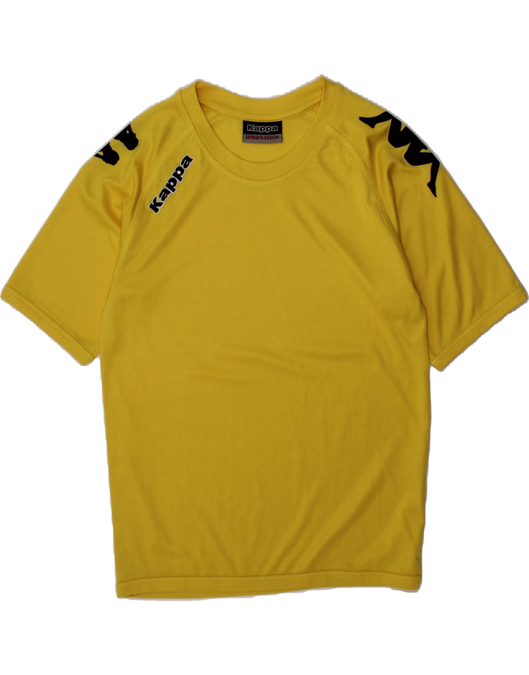 KAPPA Boys Graphic T-Shirt Top 9-10 Years Yellow Vintage Kappa and Second-Hand Kappa from Messina Hembry 