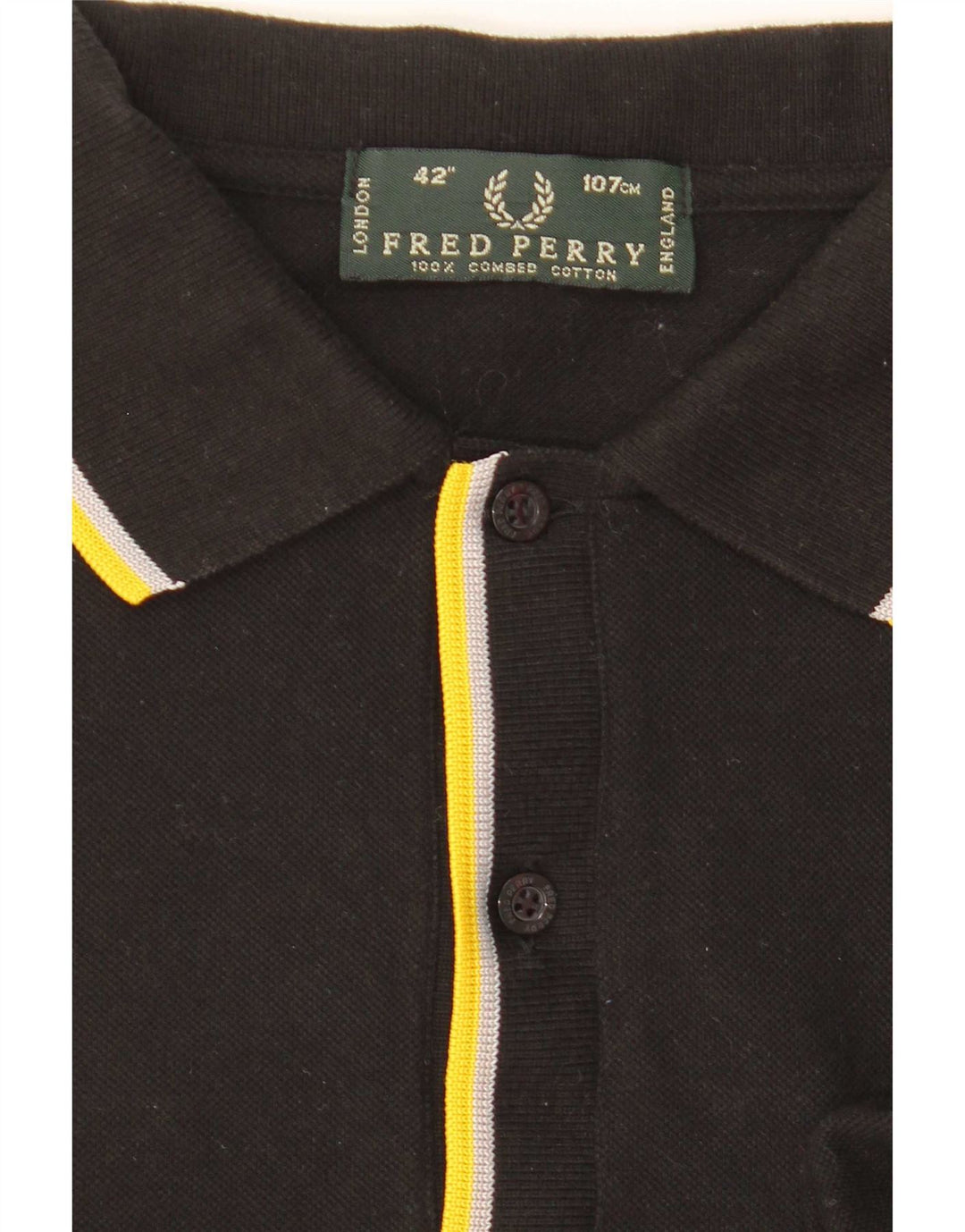Fred Perry muška polo majica srednje crne pruge, pamuk
