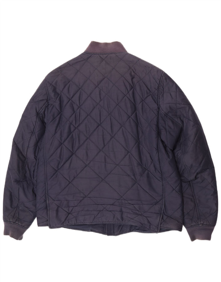 Lacoste muška prošivena jakna IT 56 3XL tamnoplavi poliester