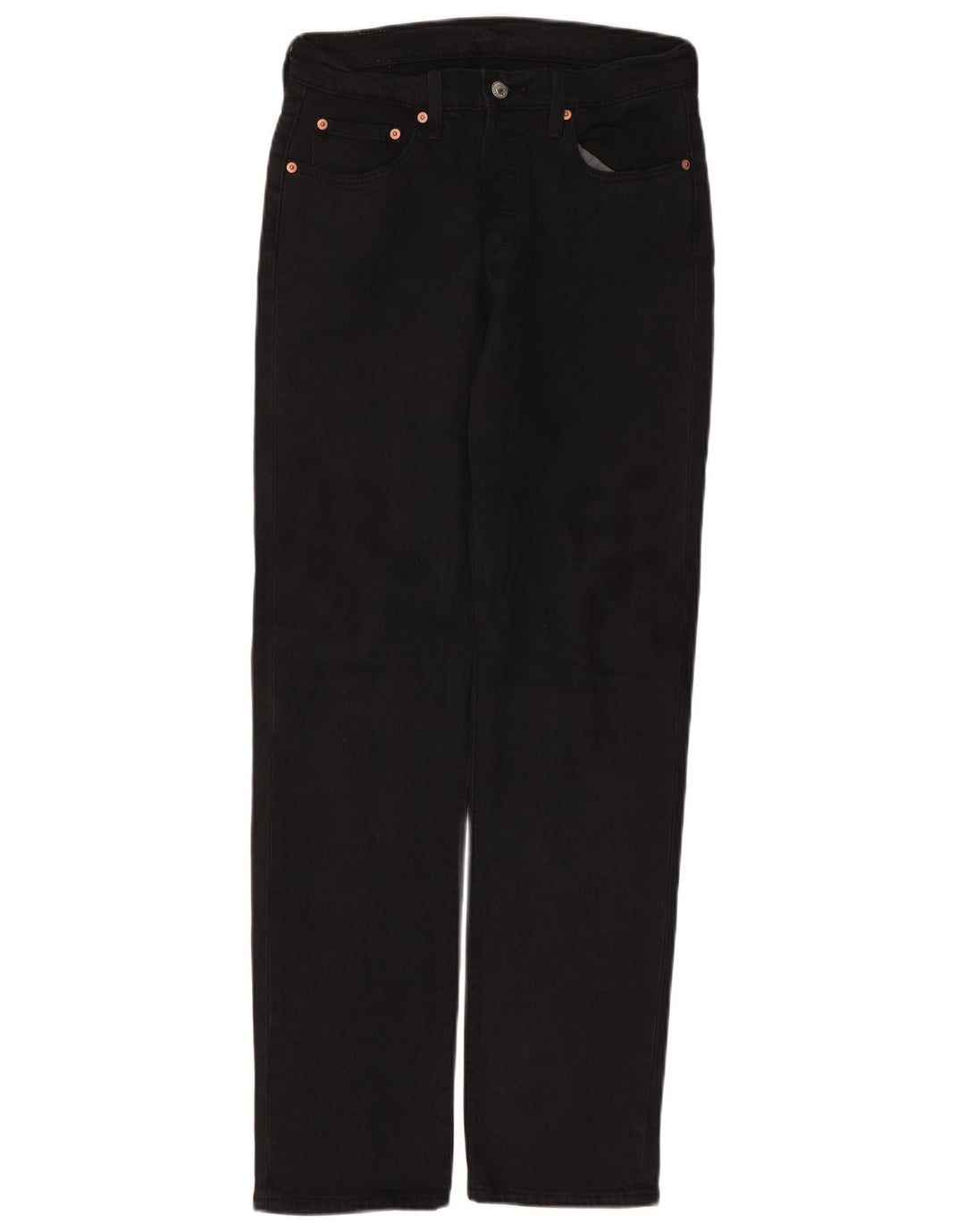 LEVI'S muške 501 ravne traperice W29 L32 crni pamuk