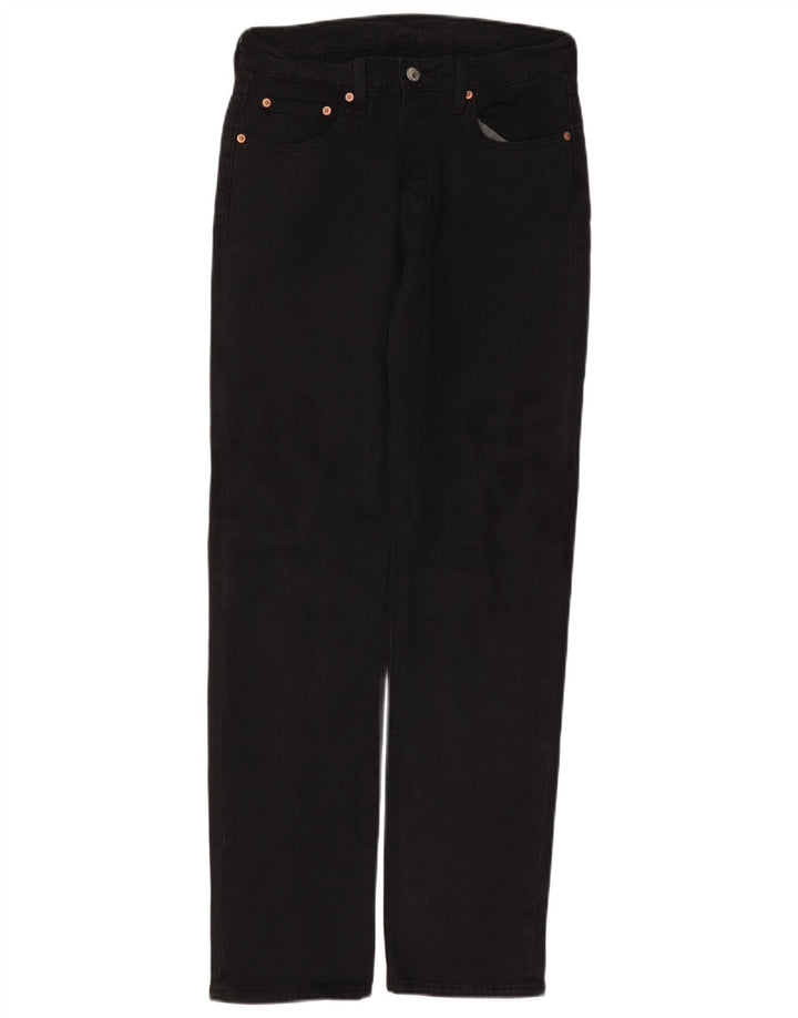 LEVI'S muške 501 ravne traperice W29 L32 crni pamuk