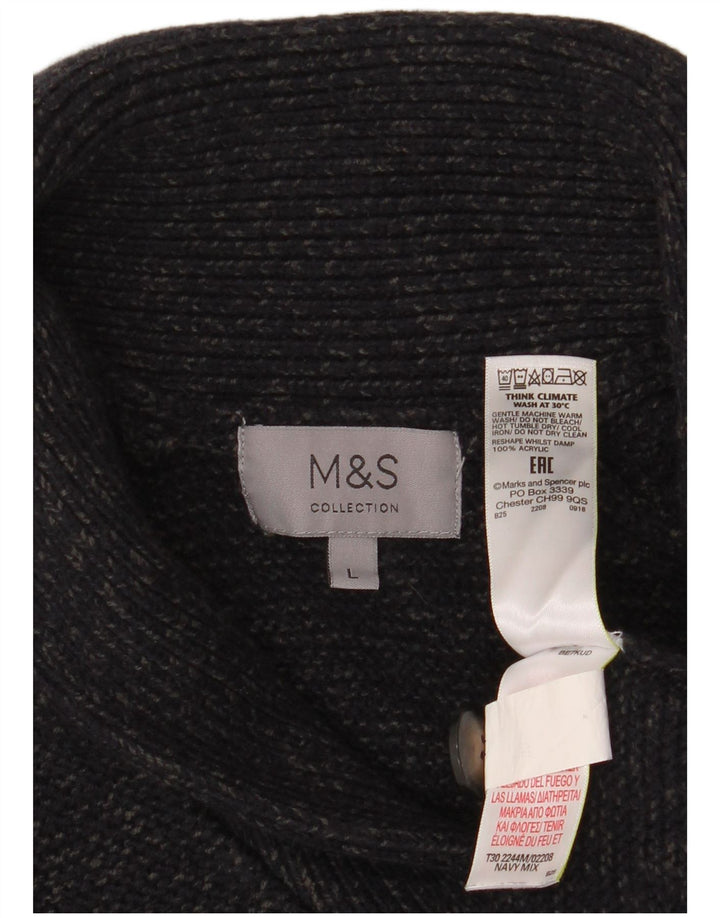 Marks & Spencer muški kardigan pulover veliki tamnoplavi akril
