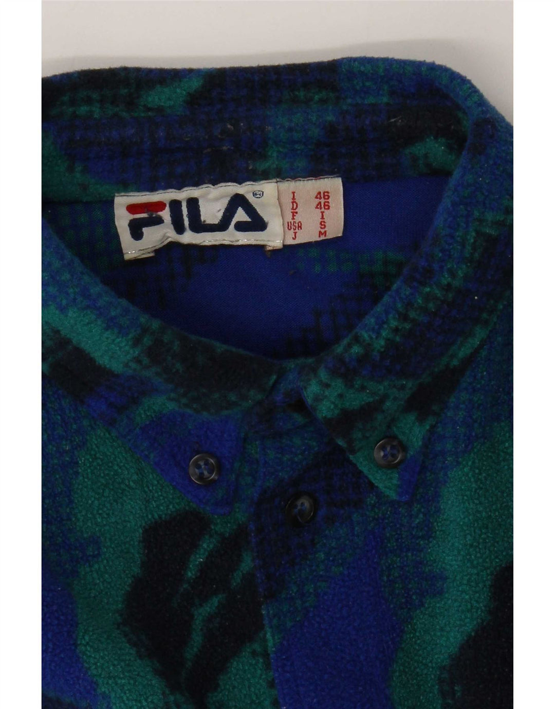 Fila muška flis košulja s apstraktnim uzorkom IT 46 mala plava