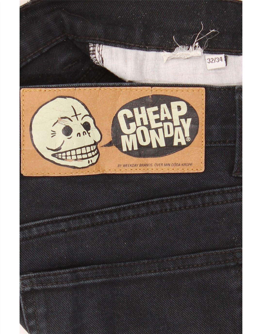 Jeftine Monday muške uske traperice W32 L34 crne