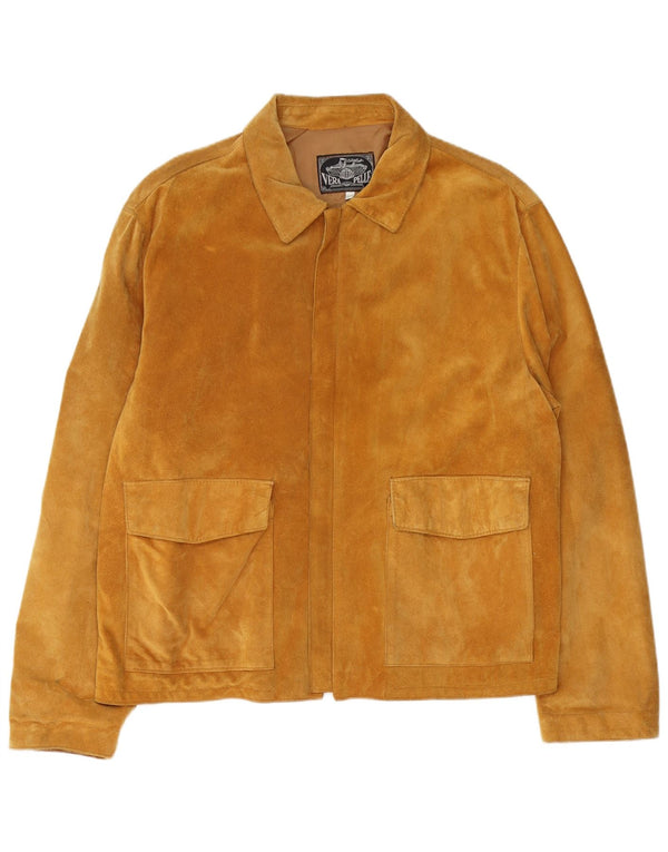 Vintage muška antilop jakna IT 54 2XL smeđa koža