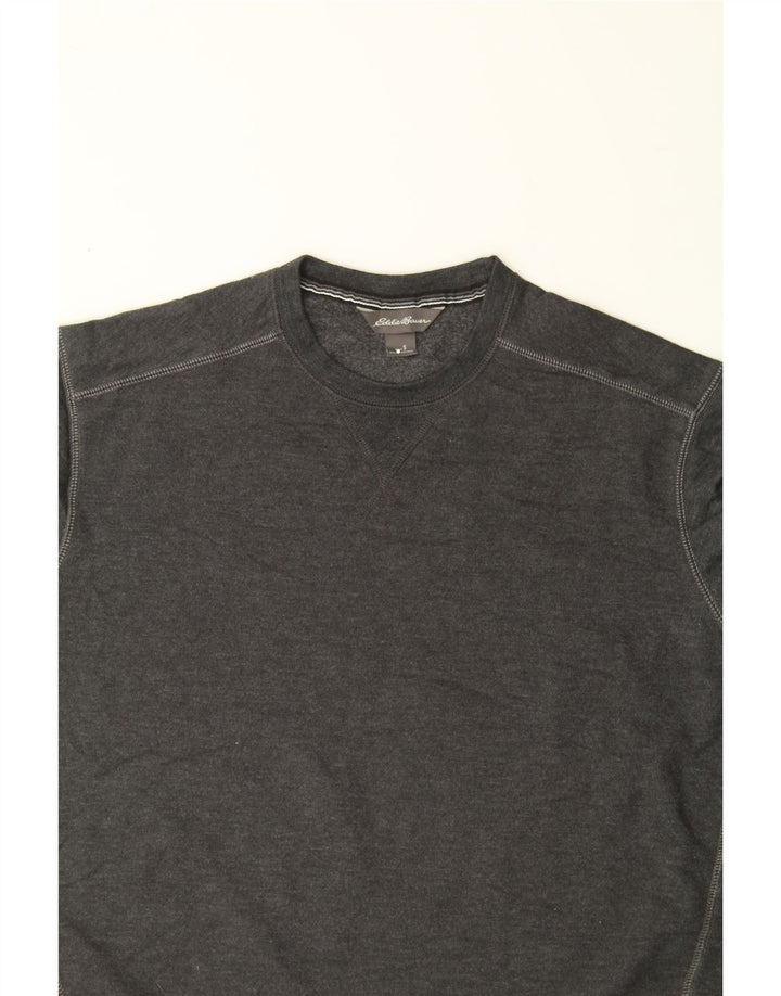 EDDIE BAUER Mens Sweatshirt Jumper Small Grey Cotton Vintage Eddie Bauer and Second-Hand Eddie Bauer from Messina Hembry 