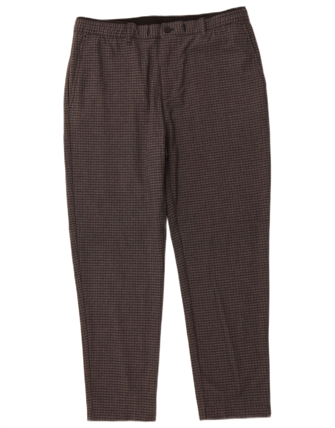 ZARA ženske sužene chino hlače velike W34 L27 sive karirane