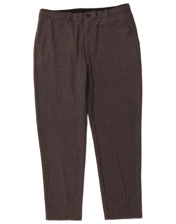 ZARA ženske sužene chino hlače velike W34 L27 sive karirane