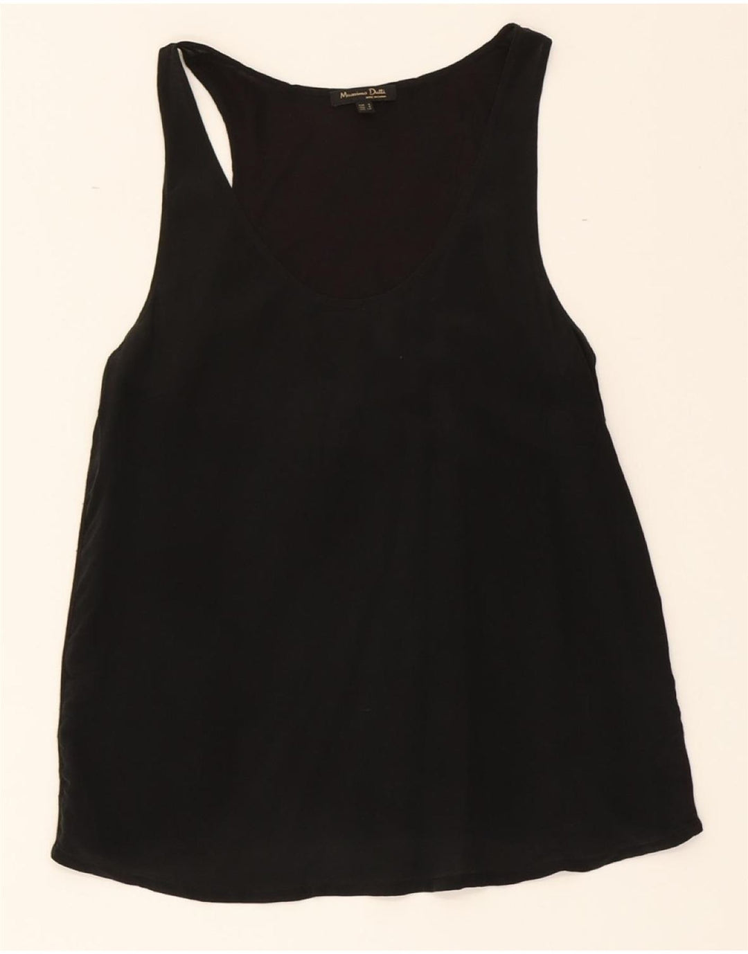 MASSIMO DUTTI Womens Vest Top UK 10 Small Black Vintage Massimo Dutti and Second-Hand Massimo Dutti from Messina Hembry 