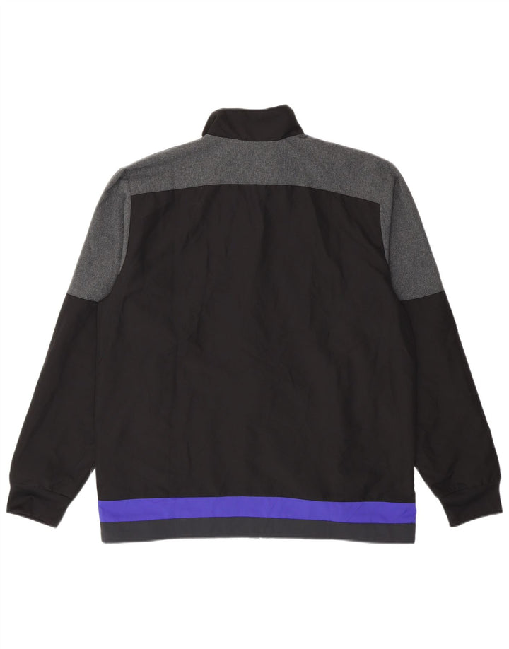 Adidas muška sve crna gornja jakna trenirke s motivima crne boje