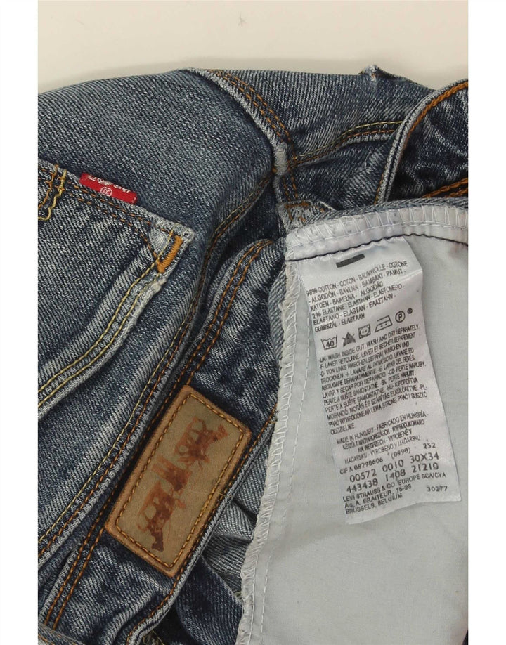 Levi's ženske 572 Bootcut traperice W30 L29 plavi pamuk