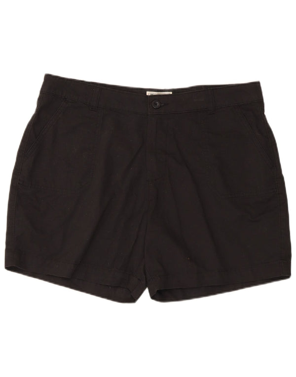 Mountain Warehouse Ženske Regular Chino kratke hlače UK 14 Large W35 crni pamuk