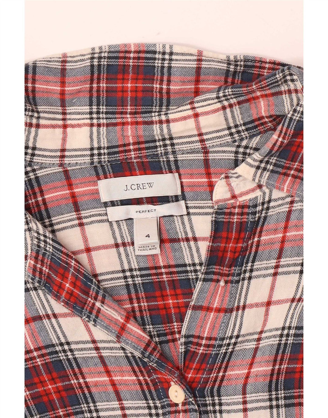 J. Crew ženska flanelska košulja US 4 mali crveni karirani