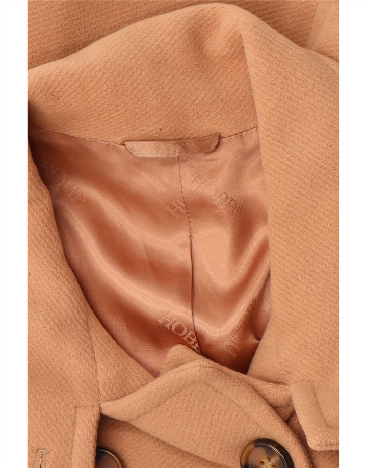 HOBBS Ženski graškasti kaput UK 8 Mali bež vuneni