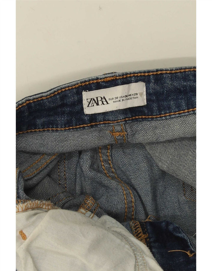 Zara ženske crop bootcut traperice EU 38 male W28 L25 plave