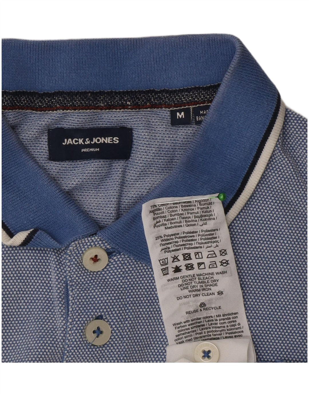 Jack & Jones muška polo majica srednje plavi pamuk