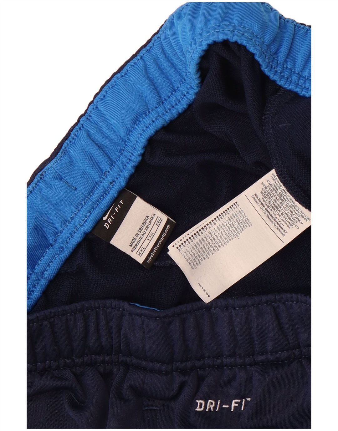 Nike muške Dri Fit hlače za trenirku 2XL tamnoplavi poliester