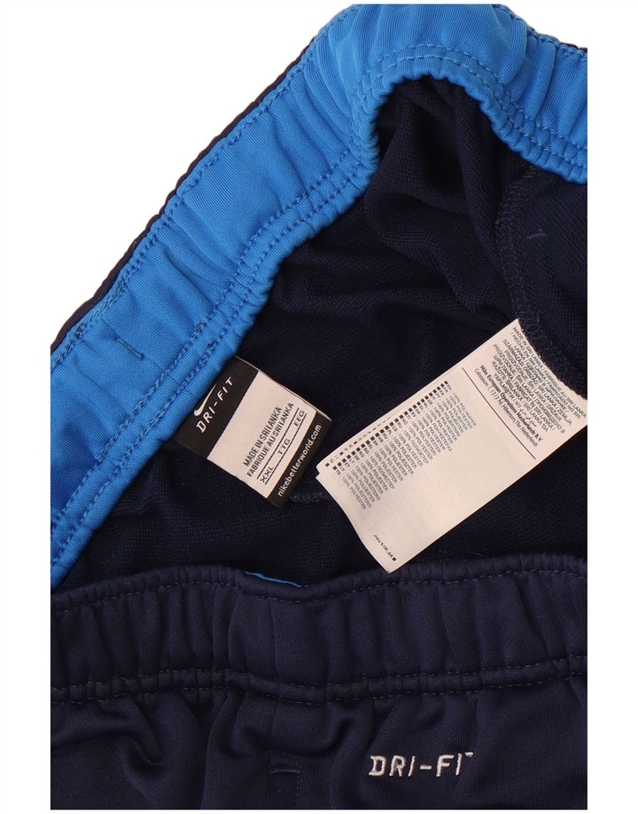 Nike muške Dri Fit hlače za trenirku 2XL tamnoplavi poliester