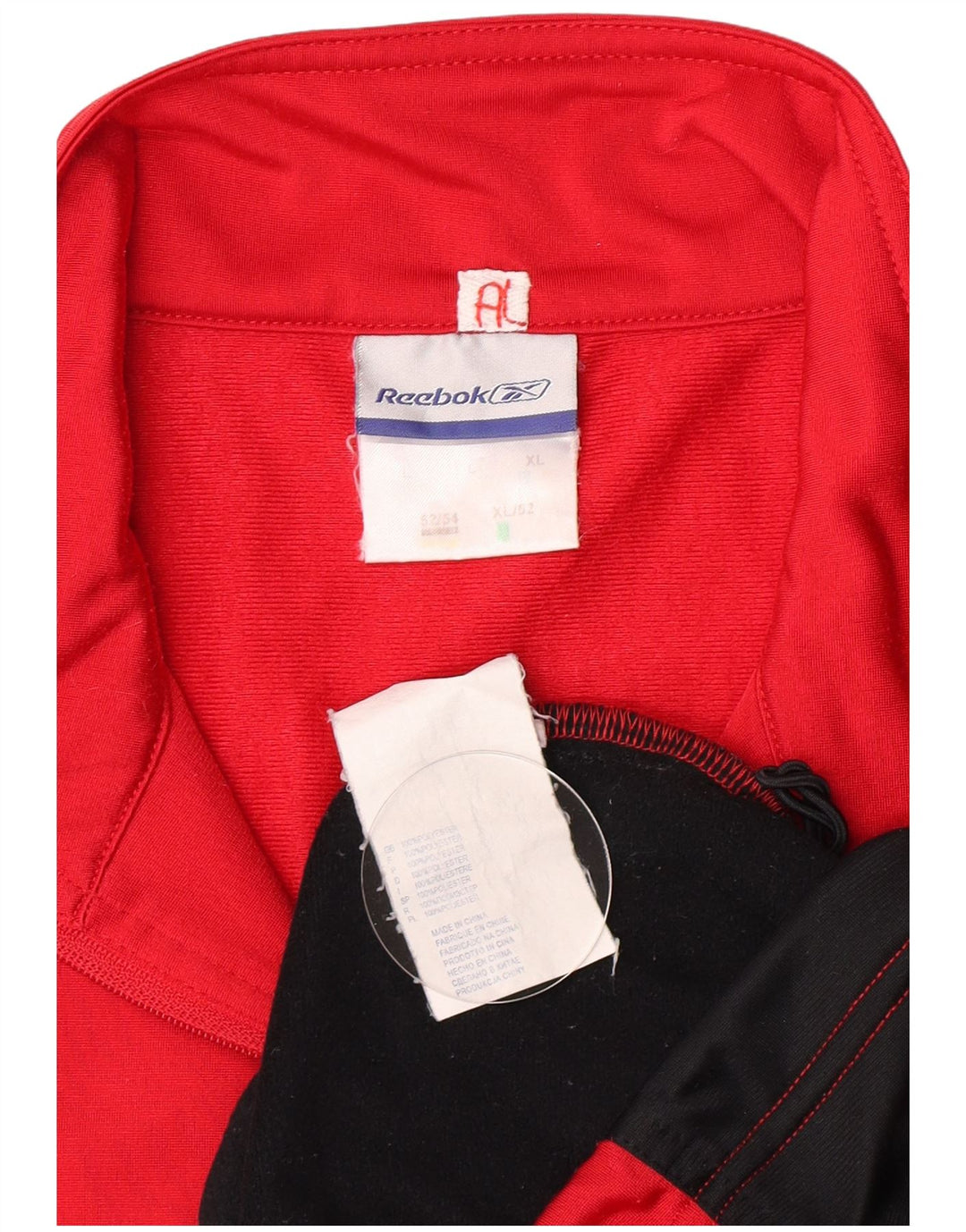 Reebok muška gornja jakna trenirke Large Red Colourblock poliester