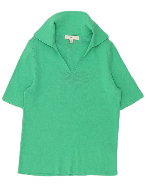 Marks & Spencer ženska polo majica UK 12 Srednje zeleni pamuk