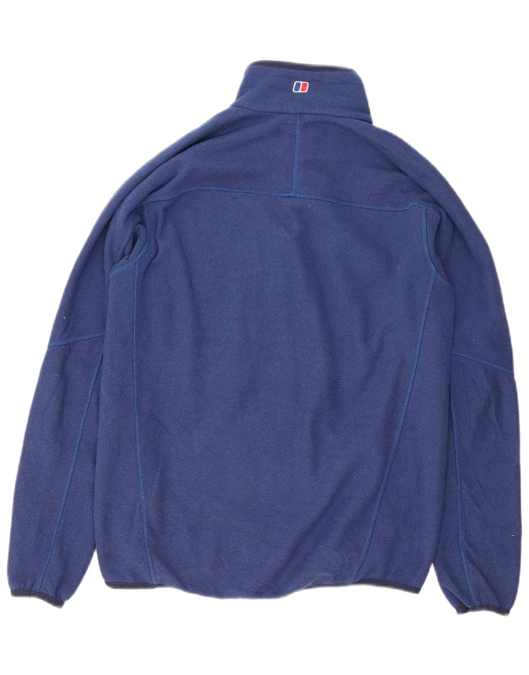 Berghaus muška majica s izrezom s patentnim zatvaračem Mali tamnoplavi poliester