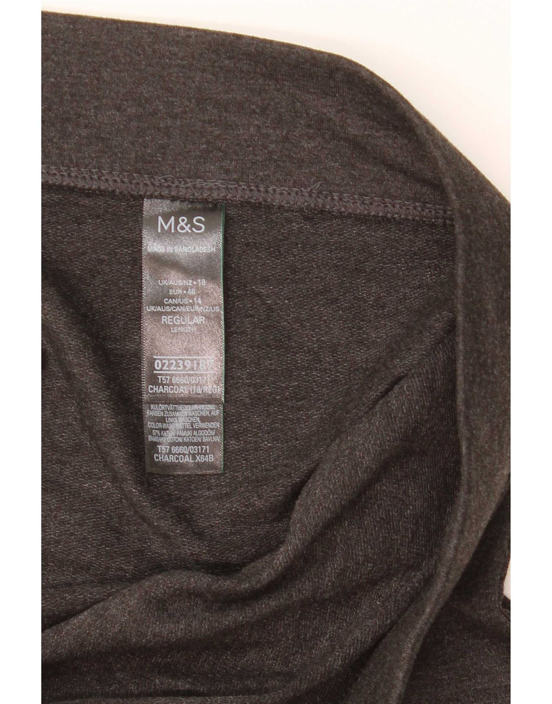 Marks & Spencer ženske tajice UK 18 XL sivi pamuk