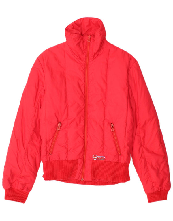 COLMAR Womens Padded Jacket UK 14 Medium Red