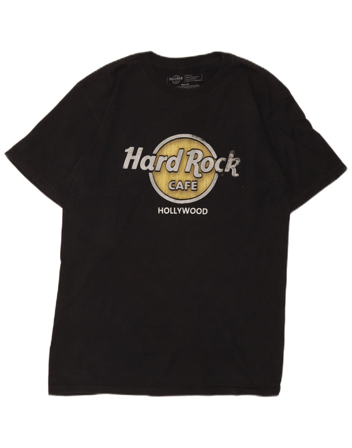 Hard Rock Cafe muška majica kratkih rukava Hollywood Graphic, srednji crni pamuk
